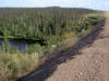 15Aug: Frog Creek embankment, KM122, Dempster Highway, NWT