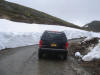 13Jul: Snow drifts, Overland Drive, Unalaska Is.