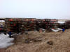 28May: Crab cages stacked near New Town, St. Paul Island, AK
