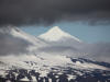 15Jul: Pavlov Volcano (left) with Pavlov's Sister (right)