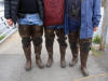 17Jul: Boots in preparation for float plane, Near Island