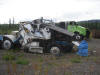 05Aug: Ice flood damage of vehicles, Eagle, AK