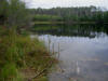 23Aug: One of many roadside ponds, Mackenzie Highway, NWT