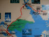 24Aug: Map from Fort Providence to Yellowknife