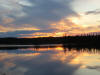 27Aug: Sunset, Tibbitt Lake, NWT