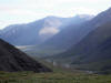 02Jul: Looking north from Atigun Pass, Mile 240