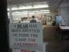 05Jul: Bear warning posted at cafeteria, Deadhorse
