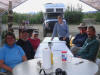 07Jul: Group photo, Hot Spot Cafe, Mile 60